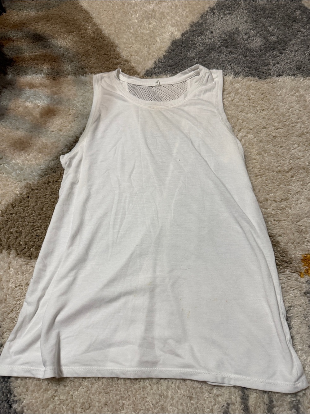 White Sleeveless Tank Top - Simple Everyday Layering
